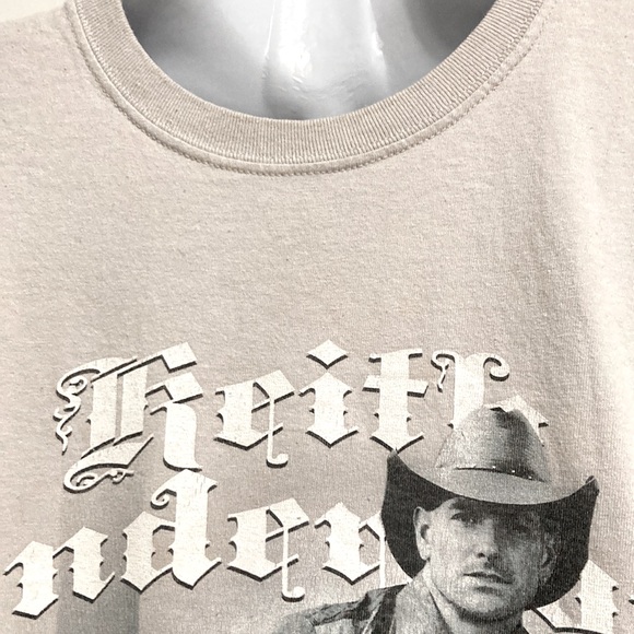 KEITH ANDERSON Light Gray Tour Country Music Band Tshirt Mens Large - Picture 7 of 10